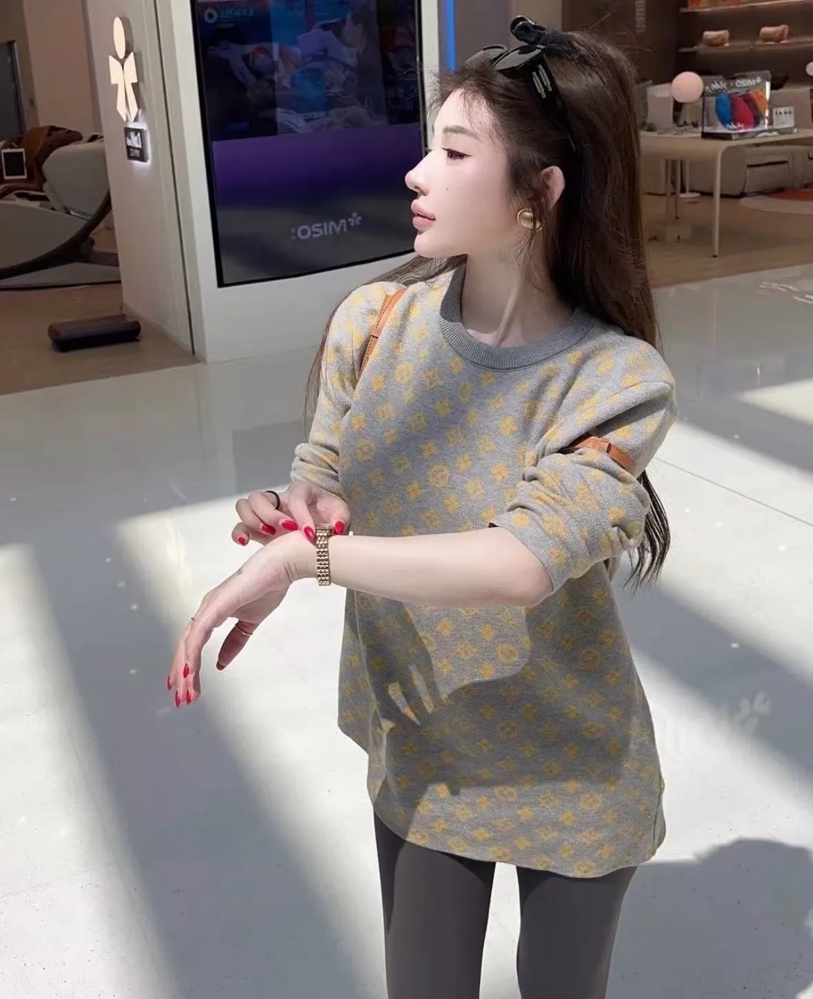 Louis Vuitton/Louis Vuitton jacquard jacquard sweater